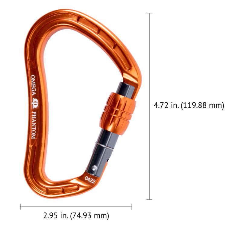OMEGA PACIFIC PHANTOM ALUMINUM KEYLOCK SCREW-LOK (CARABINER)