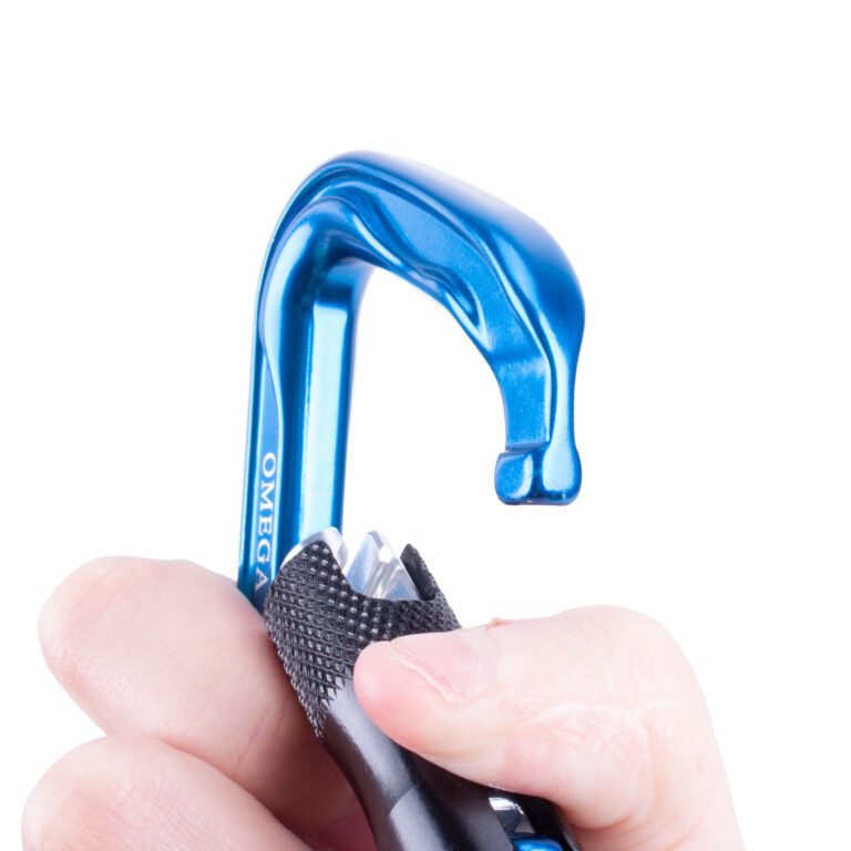 OMEGA PACIFIC STANDARD D 3-STAGE QUIK-LOK BLUE NFPA (CARABINER)